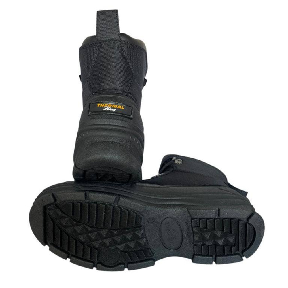 💎✨$130✨💎 New in Box THERMAL KING JON Black Men's Boots - Picture 3 of 8